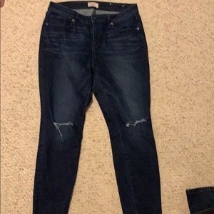 Loft Curvy skinny jeans